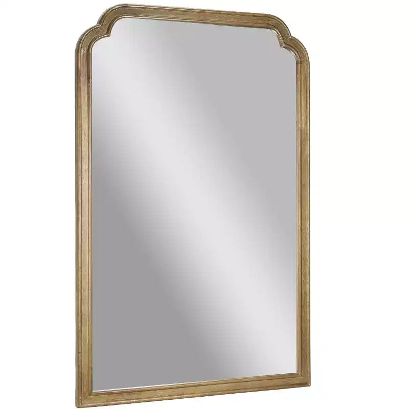 Wall Mirror with Solid Wood Frame and Silver Backed Glass, for Entryways, Dining Rooms & More
