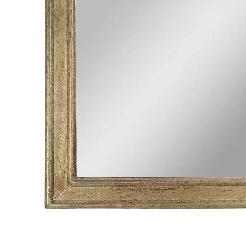 Wall Mirror with Solid Wood Frame and Silver Backed Glass, for Entryways, Dining Rooms & More