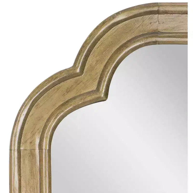 Wall Mirror with Solid Wood Frame and Silver Backed Glass, for Entryways, Dining Rooms & More