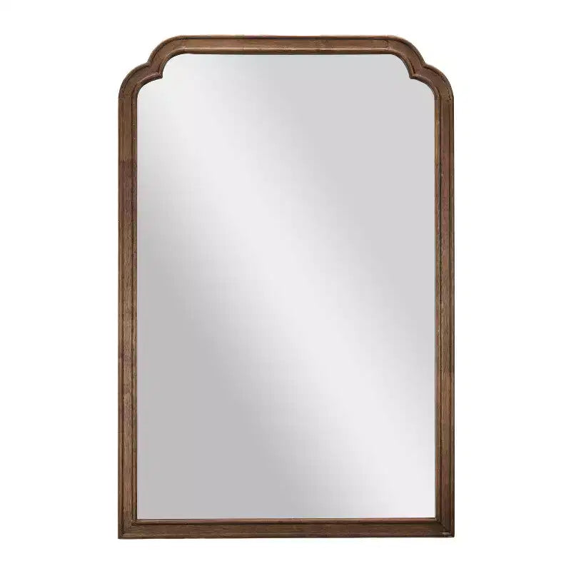 Wall Mirror with Solid Wood Frame and Silver Backed Glass, for Entryways, Dining Rooms & More