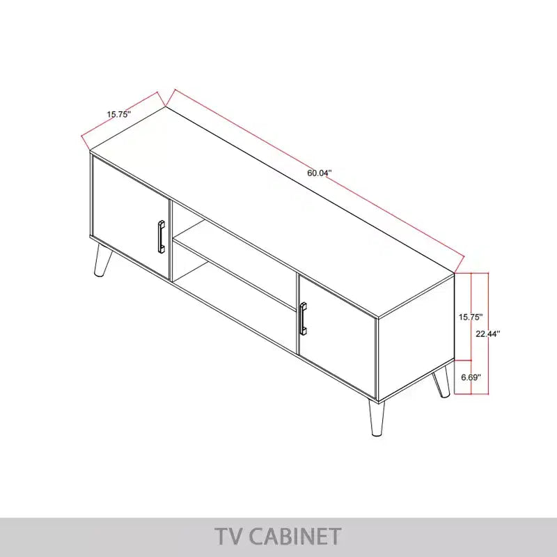 60" Classic TV Stand Console
