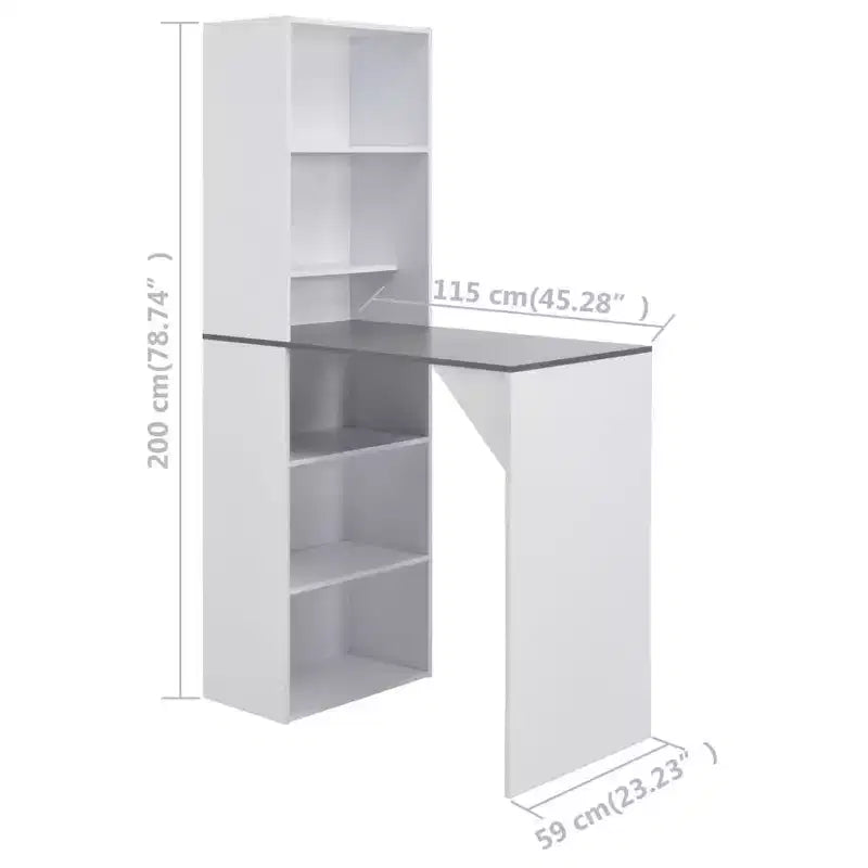 Bar Table, Kitchen Pub Table, Bistro Table for Dining Room with Cabinet