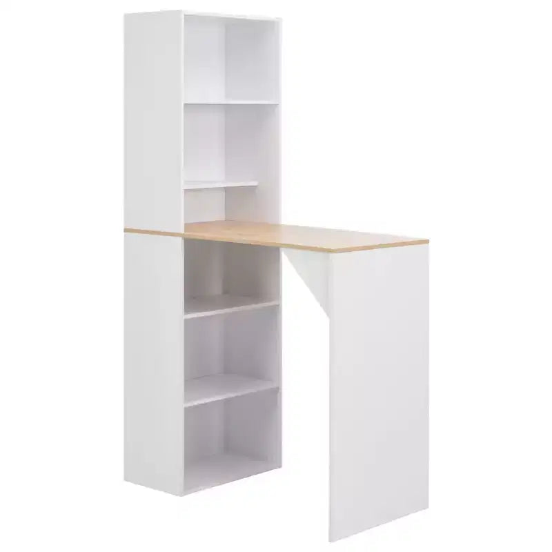Bar Table, Kitchen Pub Table, Bistro Table for Dining Room with Cabinet