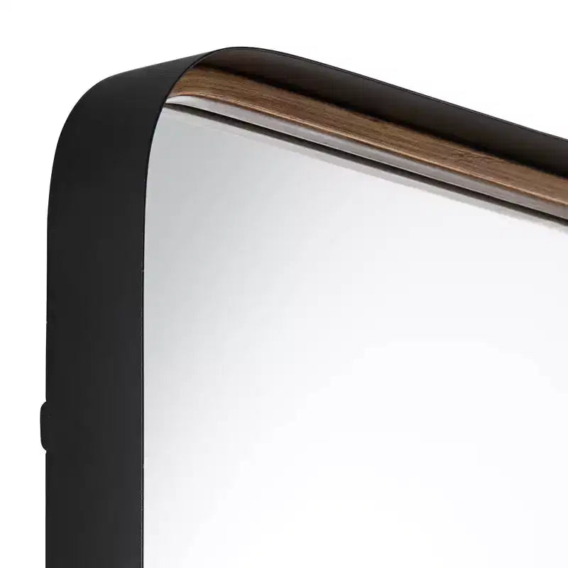Gold and Black 24 x 38 Rectangular Wall Mirrors Set of 2