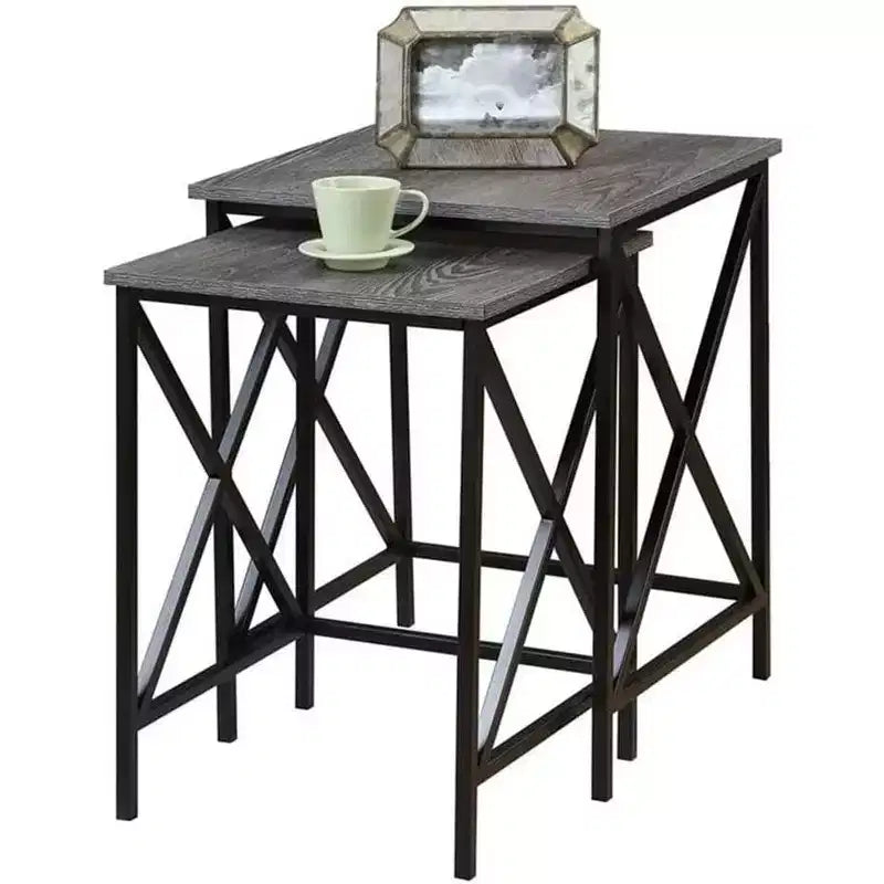 Rectangle Metal Top End Table