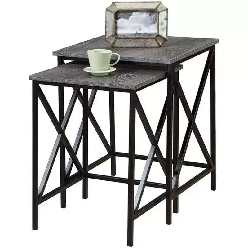 Rectangle Metal Top End Table