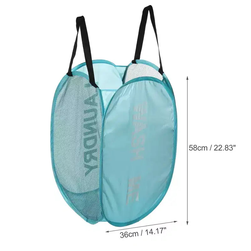 Folding Mesh Laundry Basket, 19.81 Gallon