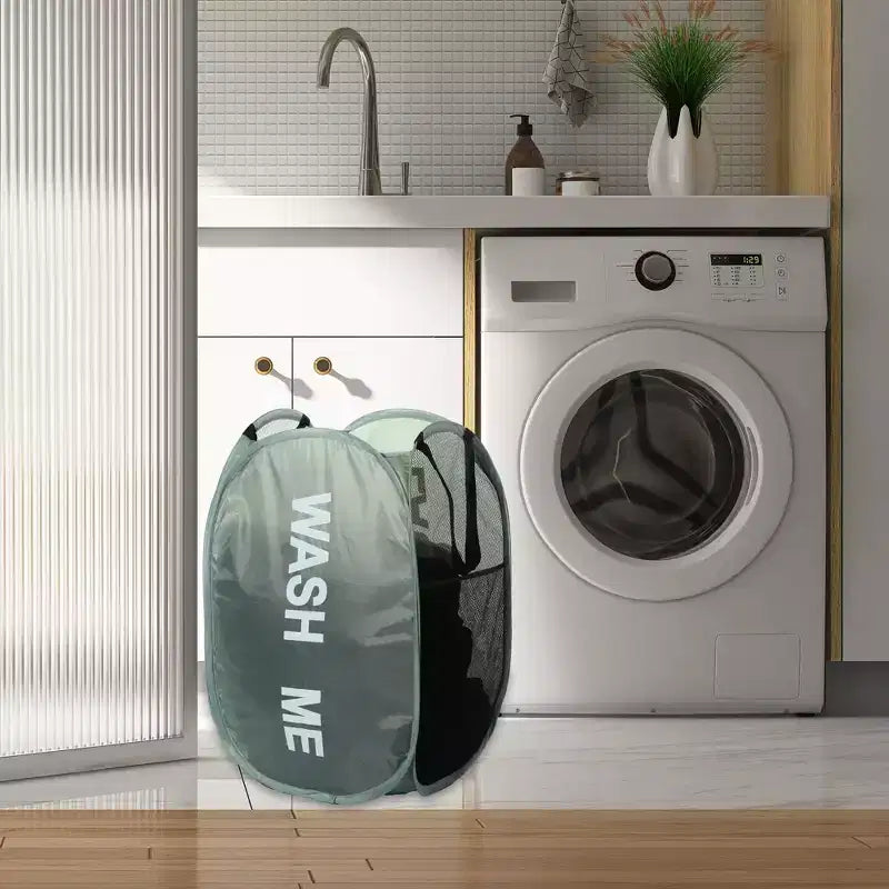 Folding Mesh Laundry Basket, 19.81 Gallon