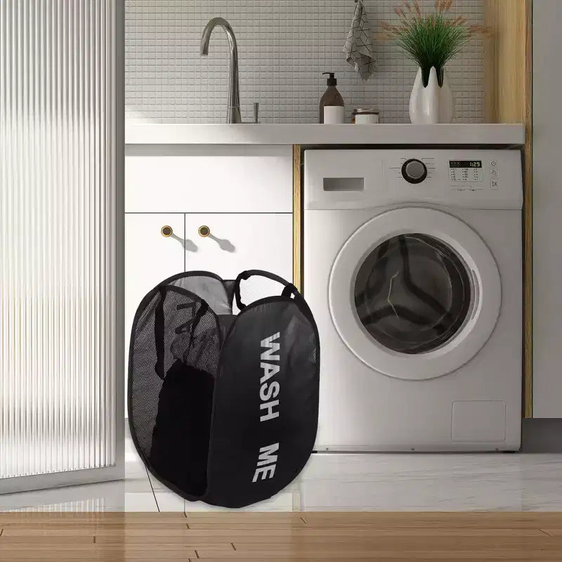 Folding Mesh Laundry Basket, 19.81 Gallon