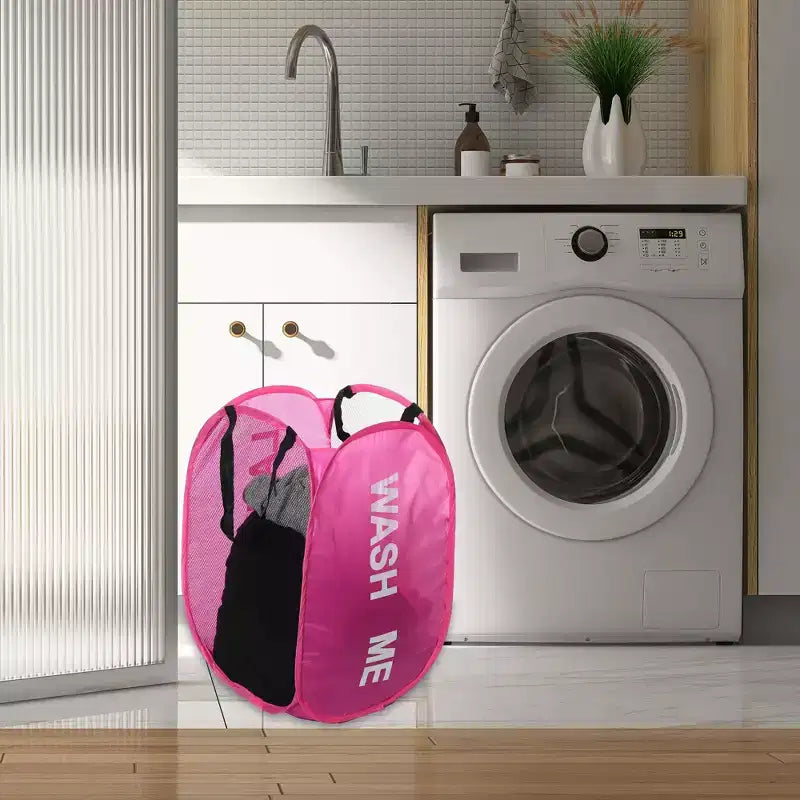 Folding Mesh Laundry Basket, 19.81 Gallon