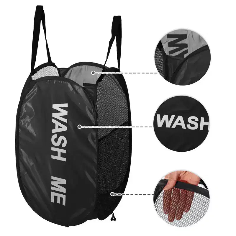 Folding Mesh Laundry Basket, 19.81 Gallon