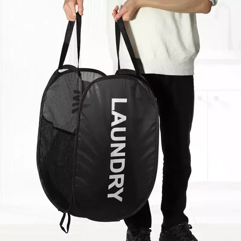 Folding Mesh Laundry Basket, 19.81 Gallon