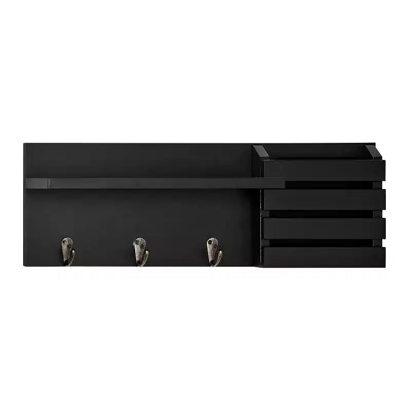 18" Utility Shelf with Pocket and Hanging Hooks