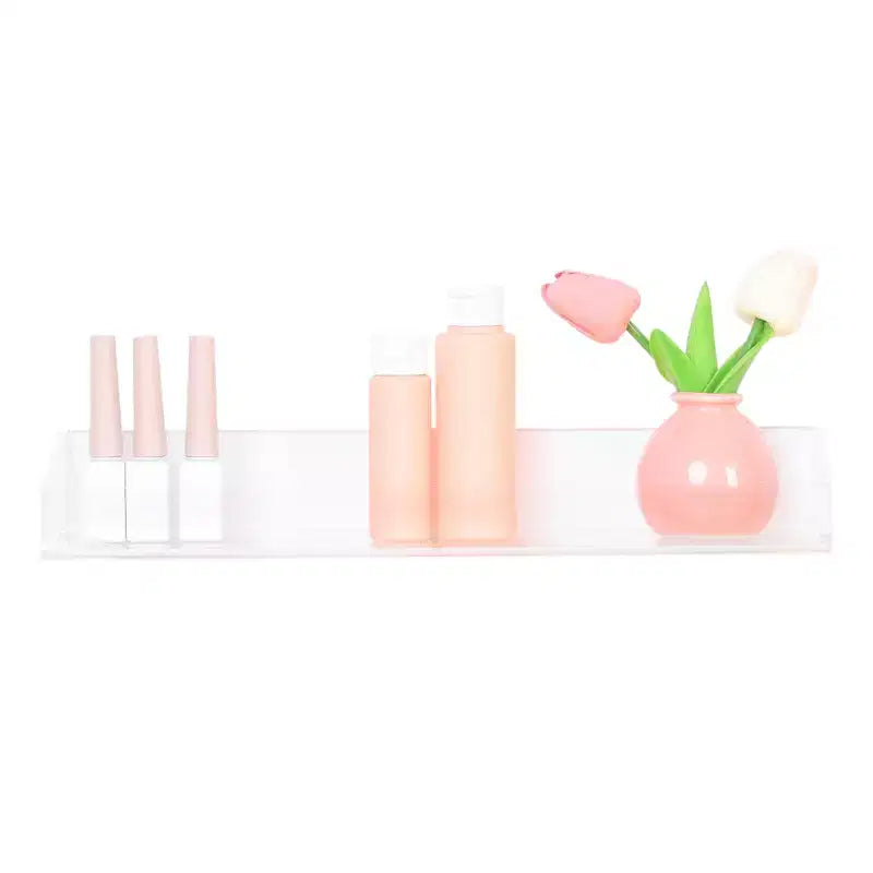 Acrylic Waterproof Bathroom Floating Shelf, 15 x 4 x 2 Inch